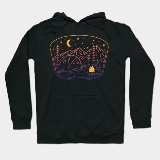 Camp Fire Line (Gradient) Hoodie